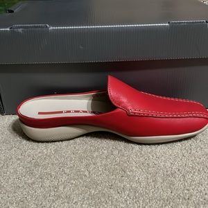 Red Prada flats
